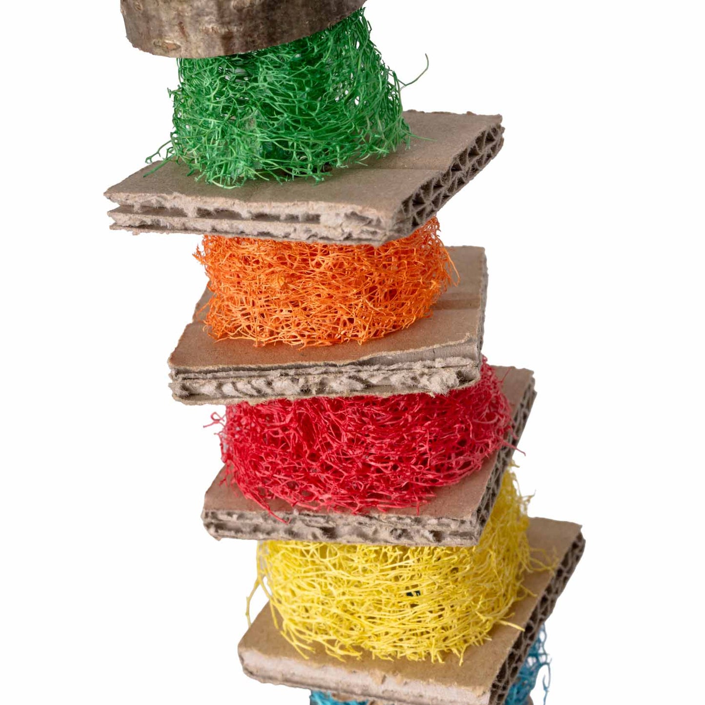 Luffa-Pappe Türmchen – Sittichspielzeug *NEU*