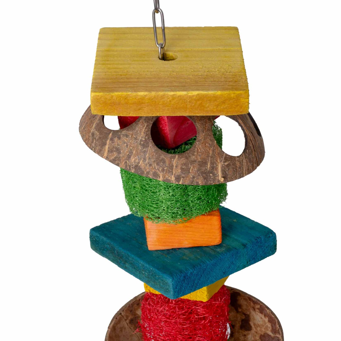 Luffa-Turm – Papageienspielzeug *NEU*