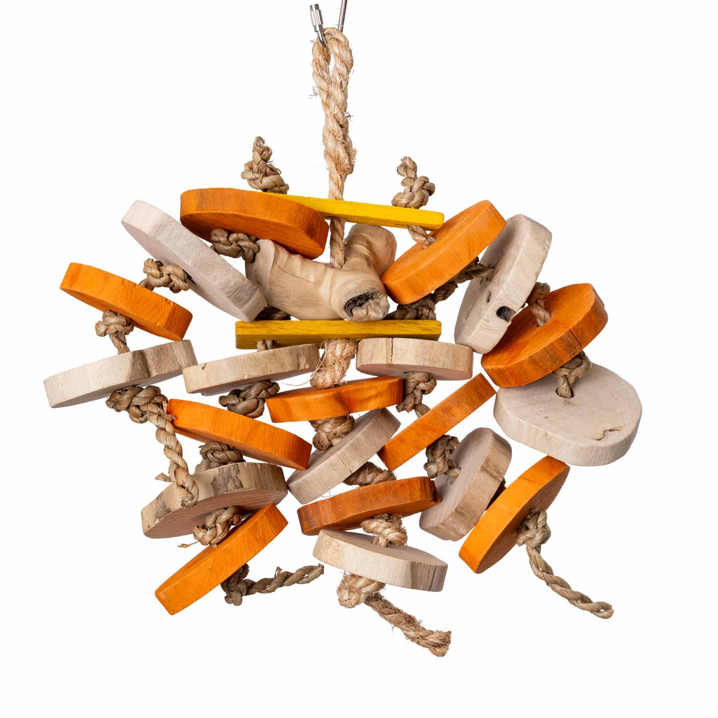 Wild Wood Medium – Robustes Papageienspielzeug aus Naturholz
