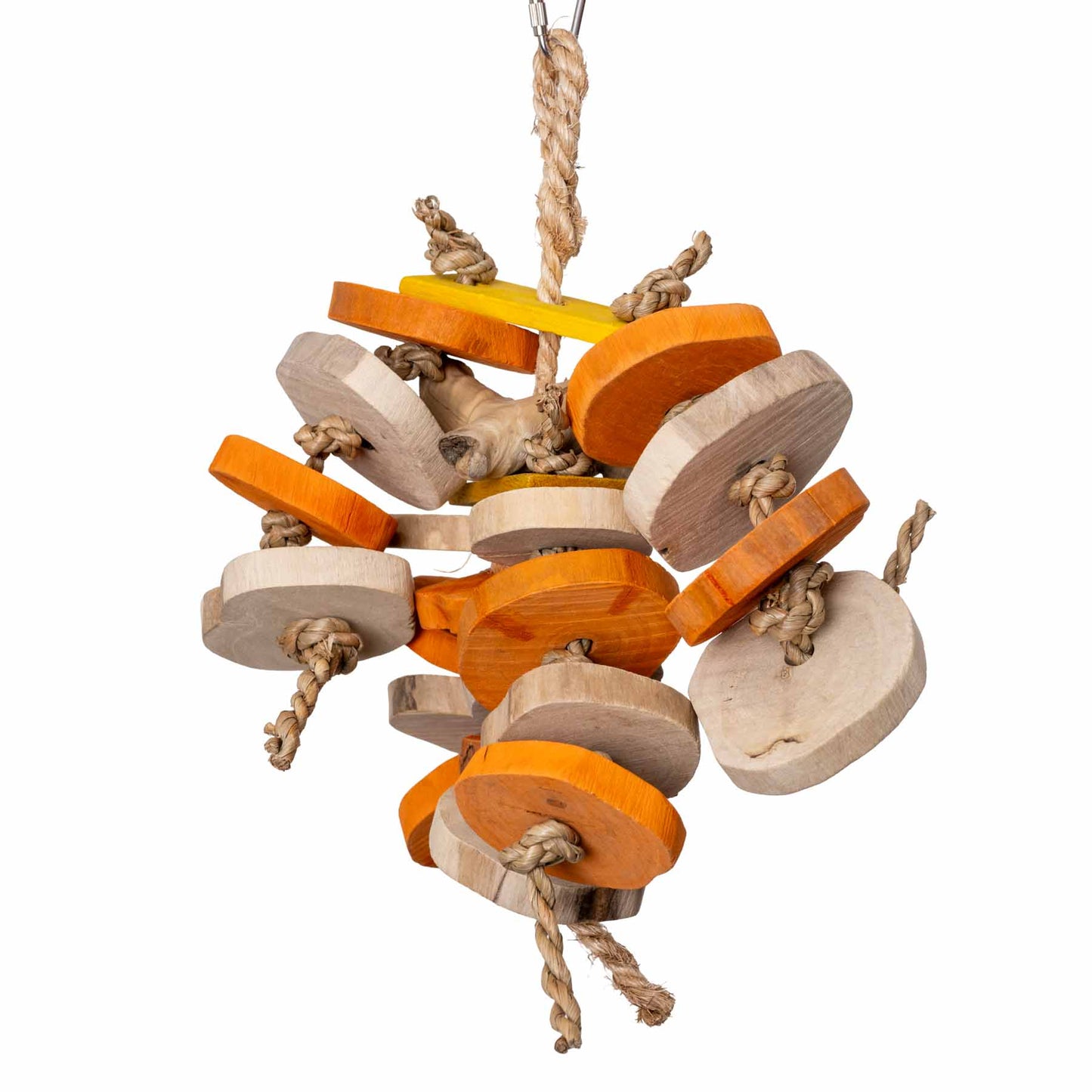 Wild Wood Medium – Robustes Papageienspielzeug aus Naturholz