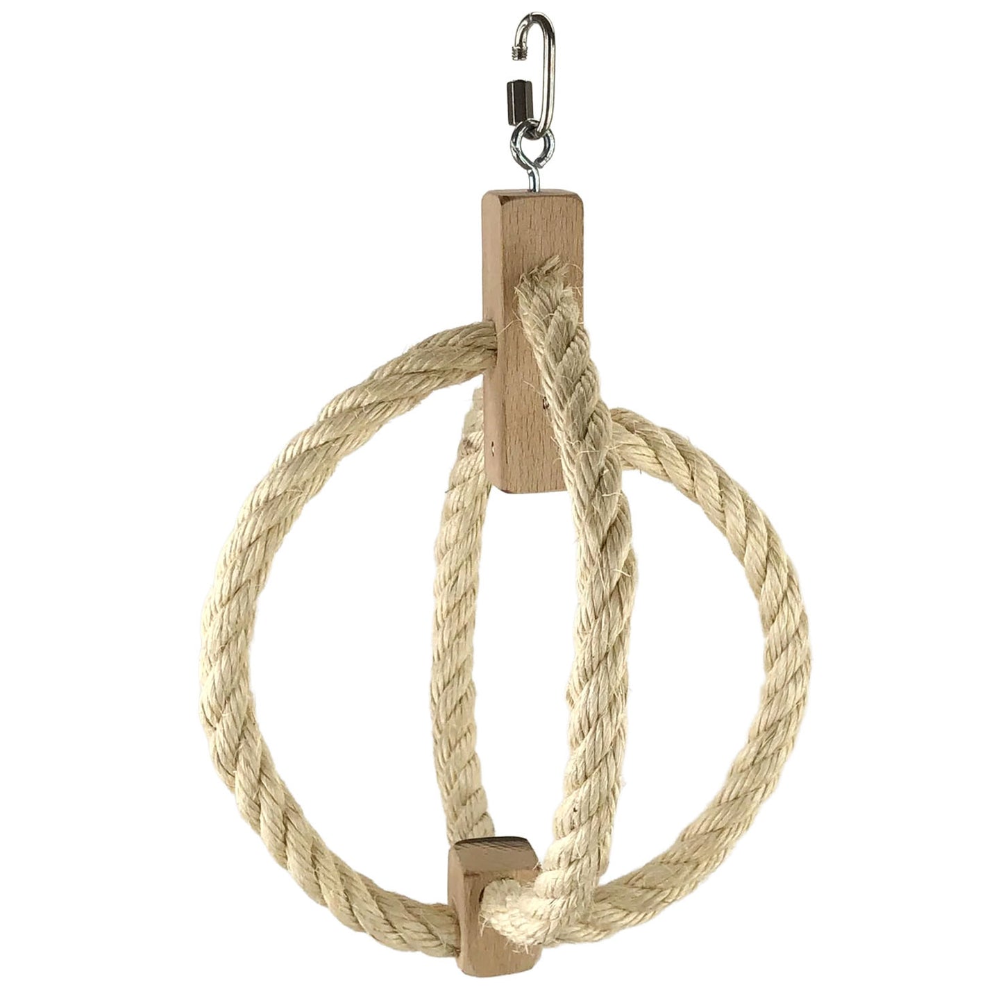 Sisal-Schaukel-Kugel für Sittiche und kleine Papageien *NEU*