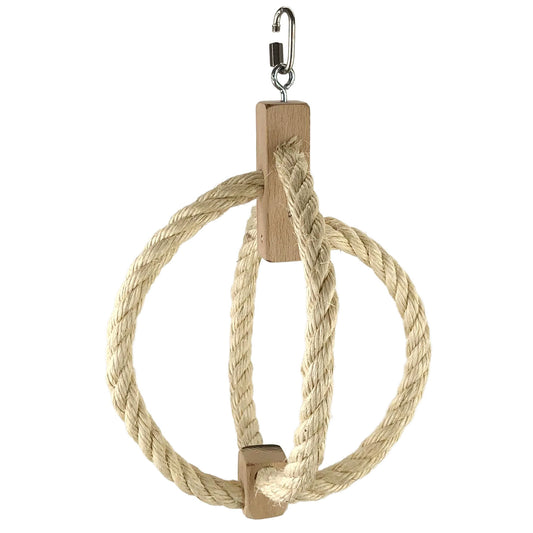 Sisal-Schaukel-Kugel für Sittiche und kleine Papageien *NEU*