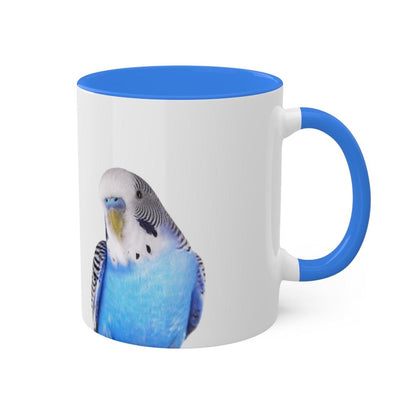 TK02  -  Tasse Motiv Wellensittich (blau)