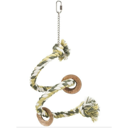 Tau-Sitzspirale – Papageienspielzeug