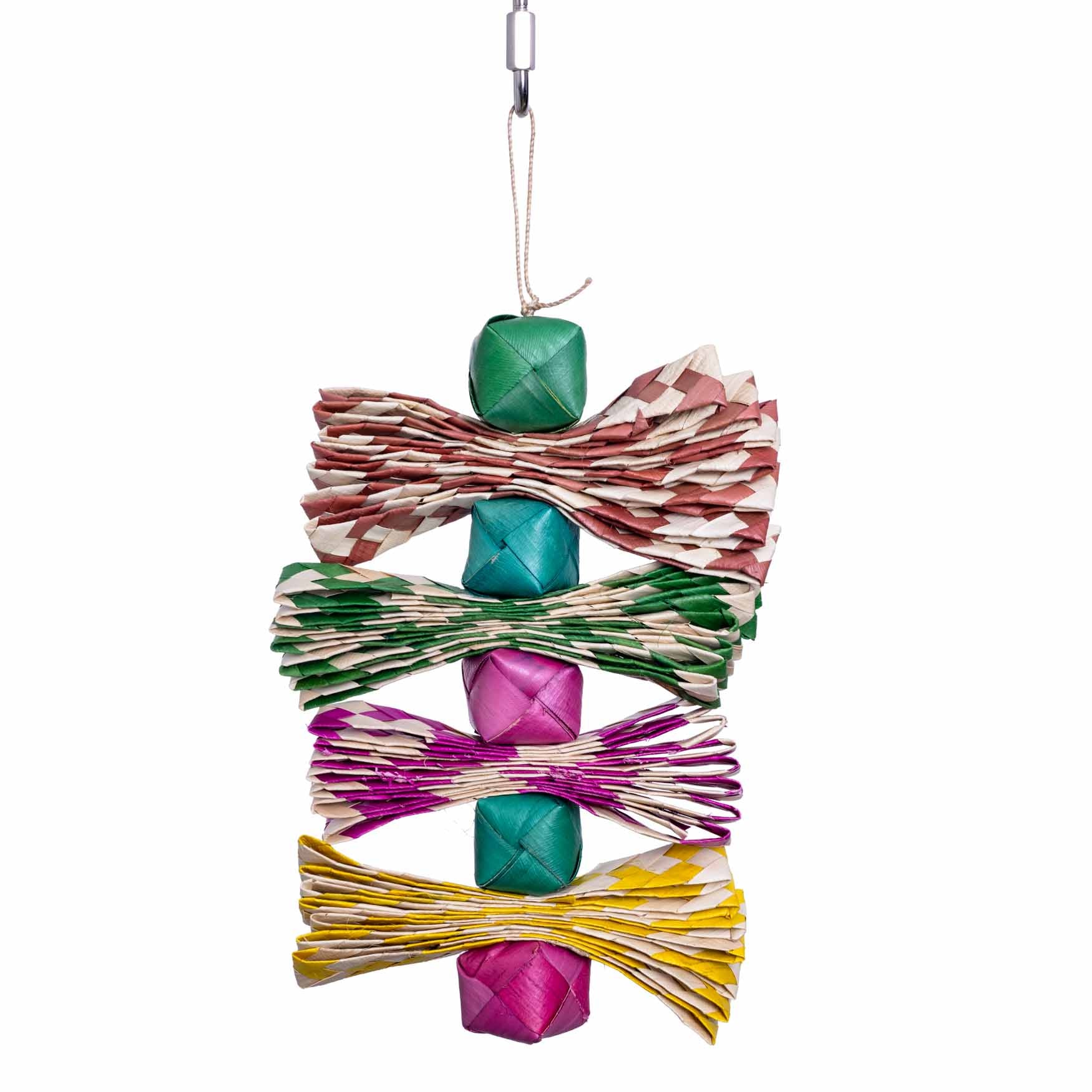 Palmleaf Tower – Sittich- & Papageienspielzeug