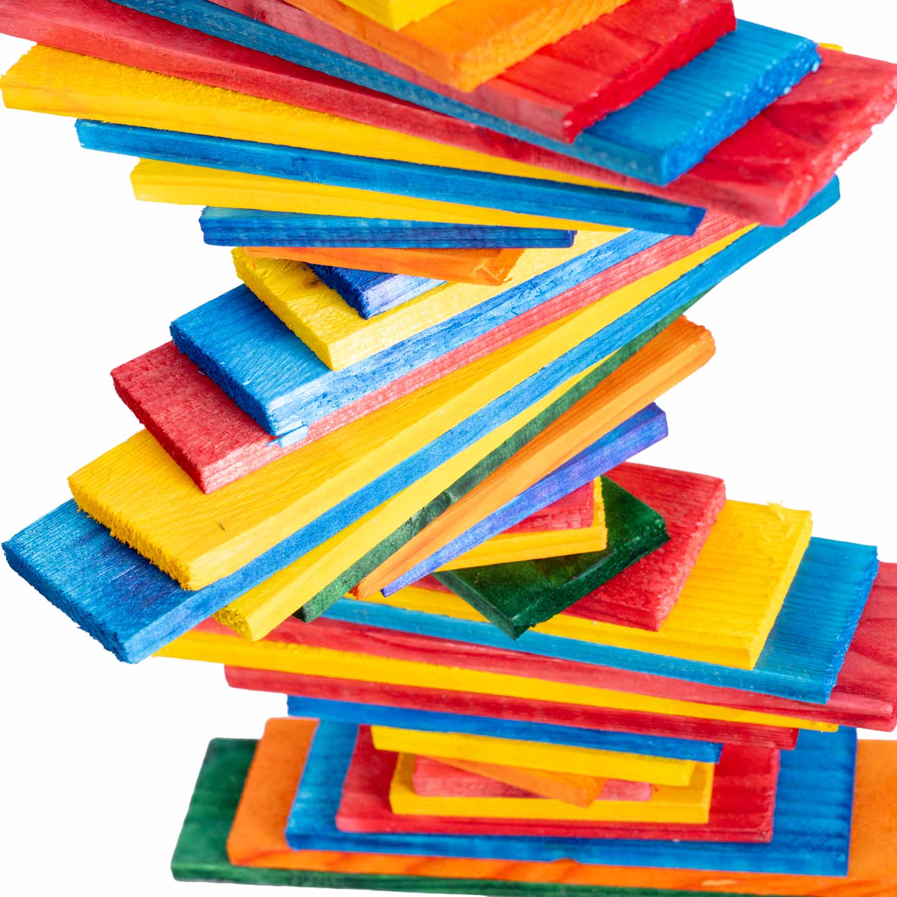 Turm Pharaon – buntes Holzspielzeug für Papageien & große Sittiche